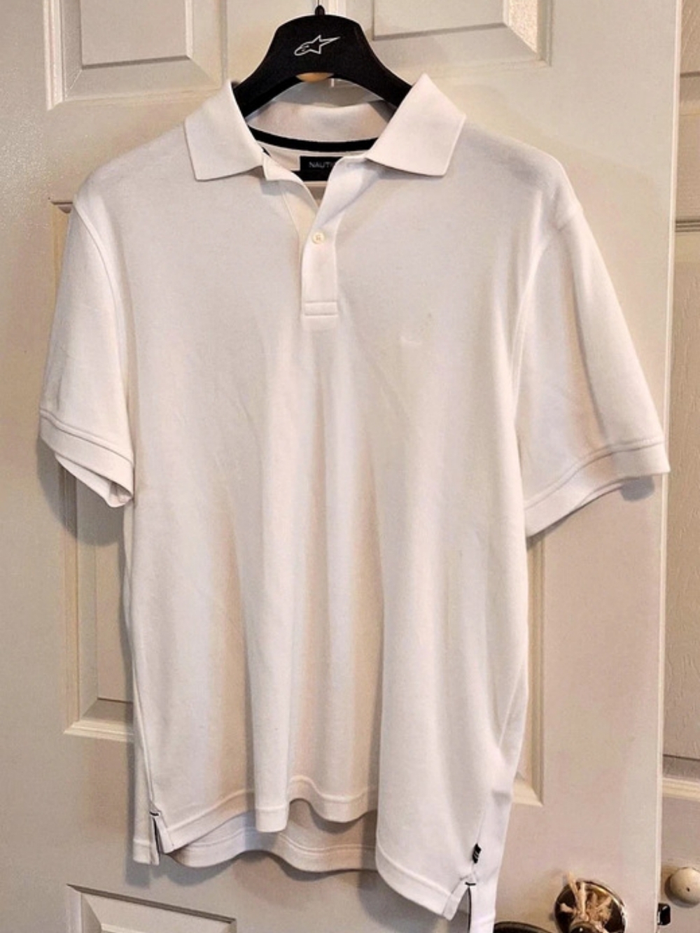 Nautica Men's White Polo Size Large